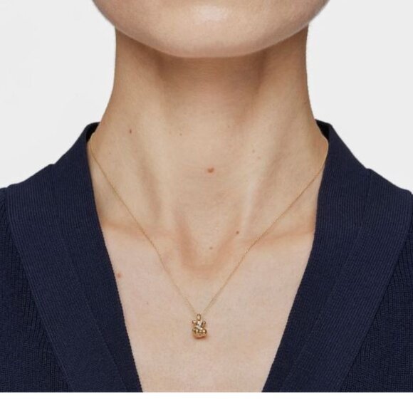 Tous Small Lligat Gold Plated Pendant Necklace